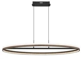 Della 100cm Harmaa kattovalaisin valmistajalta Globo Lighting - Perfekt f&ouml;r vardagsrum och matsalar, d&auml;r den skapar en inbjudande atmosf&auml;r och en modern touch.