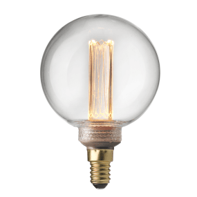 UNI-K E14 Globelamppu 80 2,3W 1800K valmistajalta Unison - Suuret LED-filamentit, jotka jäljittelevät hiilihehkulamppua.