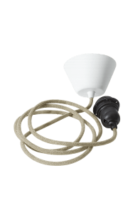 Tekstiilikattoriipus 2m Luonto valmistajalta Alde & Lind - V&auml;ri "linen nature" on neutraali ja sopii kaikkiin kattovarjostimiin v&auml;rist&auml; riippumatta.