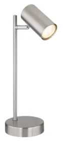 Robby 35cm Matta nikkeliä työpöytävalaisin valmistajalta Globo Lighting - Robby &auml;r en praktisk skrivbordslampa som blir ett stilfullt tillskott till ditt hem.
