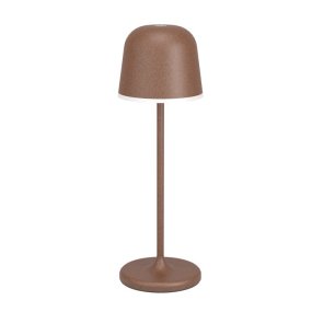 Mannera 34cm Ruosteen ruskea Siirrettävä valmistajalta Eglo - Se on helppo ladata mukana tulevalla USB-kaapelilla, joten se on helppo ottaa mukaan minne tahansa - riippumatta siitä, oletko terassilla, puutarhassa tai piknikillä.