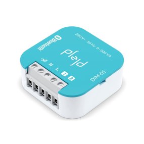 Uppohimmennin DIM-01 valmistajalta Plejd - DIM-01:ss&auml; on s&auml;&auml;dett&auml;v&auml;t minimi-, maksimi- ja k&auml;ynnistystasot, ja se pystyy k&auml;sittelem&auml;&auml;n jopa 300 VA:n kuormia.