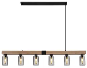 Hadera 140cm Luonto kattovalaisin valmistajalta Globo Lighting - Lampan kombinerar funktionalitet med estetik och passar perfekt &ouml;ver matbordet eller i vardagsrummet.