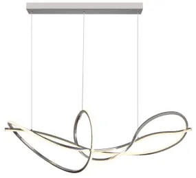 Iduna 110cm Kromi kattovalaisin valmistajalta Globo Lighting - Valaisin on himmennettävä ja sitä on helppo ohjata mukana tulevalla kaukosäätimellä.