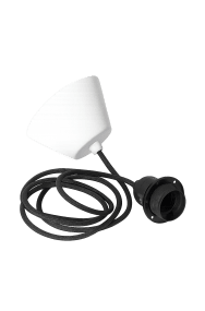 Tekstiilikattoriipus 2m Musta valmistajalta Alde & Lind - V&auml;ri "musta" on neutraali ja sopii kaikkiin kattovarjostimiin v&auml;rist&auml; riippumatta.