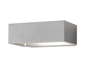 Illusion Reko Harmaa ulkovalo valmistajalta Westal - Illusion Reko on seinävalaisin, jossa on ylös ja alas valo, valmistettu anodisoidusta alumiinista ja jauhemaalattu alugr&aring; väri Valaisin on varustettu integroidulla LED-valolla ja lämpimän valkoisen valokuvioinnilla.