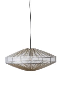 Alba Varjostin Ei Sisällä Ripustusta Ø58 Ruskea valmistajalta Alde & Lind - Läpinäkyvän ruskean/harmaan kankaan ansiosta Alba-lampunvarjostimella on hienostunut ja elegantti ilme.