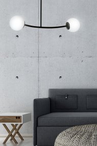 Halldor 80cm Musta plafondi valmistajalta Emibig Lighting - Se n&auml;ytt&auml;&auml; erityisen hyv&auml;lt&auml; olohuoneessa tai k&auml;yt&auml;v&auml;ss&auml;, miss&auml; se luo ainutlaatuisen ja kutsuvan tunnelman.