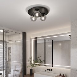 Solar Ø43 Musta plafondi valmistajalta Emibig Lighting - Täydellinen tasapaino toiminnallisuuden ja muotoilun välillä.