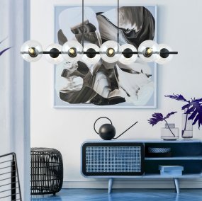 Rory 115cm Läpinäkyvä kattovalaisin valmistajalta Emibig Lighting - Siit&auml; tulee selke&auml; katseenvangitsija ja se antaa huoneelle ainutlaatuisen luonteen.
