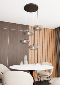 Coco Ø70 Savun värinen valmistajalta Emibig Lighting - Coco-kattovalaisin on moderni riipus, jossa yhdistyy eleganssi ja toiminnallisuus.