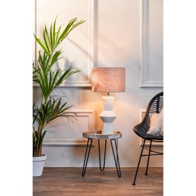 Ayla 50cm Kermanvalkoinen lampunjalka valmistajalta Light & Living - 