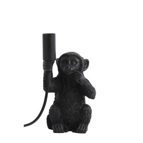 Monkey 23cm Musta valmistajalta Light & Living - Monkey on leikkisä luonteeltaan valaisin, anna sen valaista kotisi ainutlaatuisella ja viehättävällä muotoilullaan!