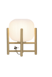 Vinda 30cm Puu pöytävalaisin valmistajalta Aneta Lighting - lampussa ja lasissa näytössä.