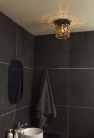 Claudia Ø20 Musta kromi kylpyhuoneen valaisin valmistajalta Aneta Lighting - 
