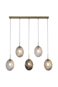 Whirl 92cm Messinki valmistajalta Searchlight - Valaisin on valmistettu metallista, ja sen satiinimessinkiviimeistely lisää lämpimän ja elegantin tunnelman.