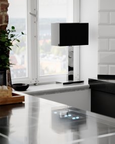 Prime 47cm Kromi pöytävalaisin valmistajalta By Rydéns - Tutustu Prime-p&ouml;yt&auml;valaisimen metalli- ja kangasvarjostimella tarjoamiin mahdollisuuksiin ja anna sen elegantin muotoilun ja hienovaraisen valaistuksen luoda lumoava vaikutelma ikkunaasi.