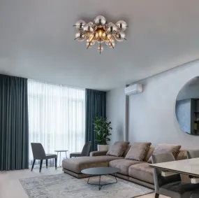 Udo Ø55 Savun värinen plafondi valmistajalta Globo Lighting - Perfekt f&ouml;r vardagsrum, sovrum eller matsalar d&auml;r den bidrar till en stilfull och inbjudande milj&ouml;.