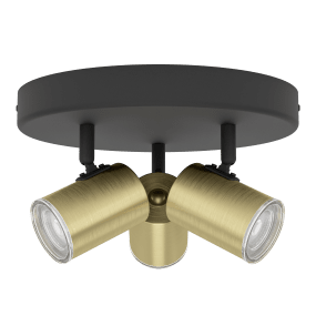 Consuma 3 Kulta kohdevalaisin valmistajalta Eglo - Consuma on moderni metallinen kohdevalaisin, jossa on teollinen muotoilu ja elegantti kultainen viimeistely.