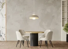 Lowe Ø38 Hiekka kattovalaisin valmistajalta Globo Lighting - Den runda sk&auml;rmen i matt sandf&auml;rgad metall ger ett elegant och tidl&ouml;st uttryck, medan den cylinderformade sk&auml;rmen i opalglas sprider ett mjukt och behagligt ljus.