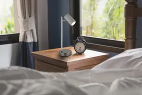 Robby 35cm Harmaa työpöytävalaisin valmistajalta Globo Lighting - Robby &auml;r en praktisk skrivbordslampa som blir ett stilfullt tillskott till ditt hem.