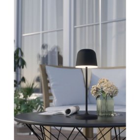 Mannera 34cm Musta valmistajalta Eglo - Se on helppo ladata mukana tulevalla USB-kaapelilla, joten se on helppo ottaa mukaan minne tahansa - riippumatta siitä, oletko terassilla, puutarhassa tai piknikillä.