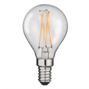 LED E14 pallolamppu 4W 2700K Läpinäkyvä valmistajalta Unison - 