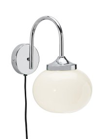 Elsy 30cm Valkoinen lukulamppu valmistajalta PR Home - Pehme&auml;sti kaareva varsi antaa lampulle harmonisen ilmeen ja tekee siit&auml; koriste-elementin kaikkeen k&auml;yt&auml;vist&auml; ja makuuhuoneista olohuoneisiin.
