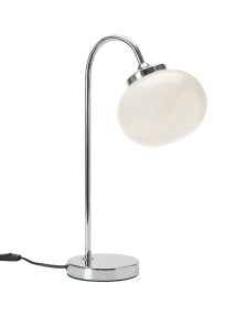 Elsy 50cm Valkoinen pöytävalaisin valmistajalta PR Home - Kaareva lampunjalka antaa pehme&auml;n ja harmonisen ilmeen, joka sopii yht&auml; hyvin sivup&ouml;yd&auml;lle, y&ouml;p&ouml;yd&auml;lle kuin ty&ouml;p&ouml;yd&auml;llekin.