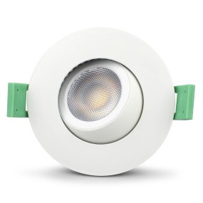 Sanna 230V 3000-4000K Valkoinen valmistajalta Llitt - Sanna on tyylik&auml;s, himmennett&auml;v&auml; ja energiatehokas alasvalaisin, jota voi py&ouml;ritt&auml;&auml; 360 astetta.