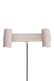 Hubble Beige lukulamppu valmistajalta Globen Lighting - Hubble-seinävalaisin on moderni seinävalaisin, jossa on kaksi putkimaista ja uurrettua metallivarjostinta.