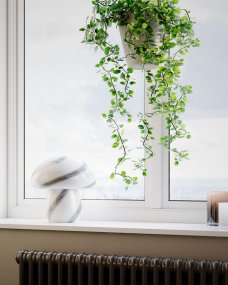 Mira Mushroom 30cm Valkoinen/musta valmistajalta By Rydéns - Tutustu Mira Mushroomin kauneuteen ja anna sen ainutlaatuisen viehätyksen kultata huoneesi jokaisella valon ja varjon muutoksella.