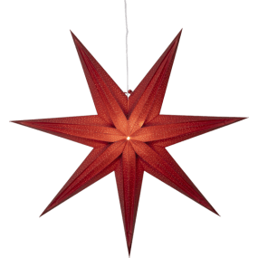 Holly Ø75 PUNAINEN valmistajalta Star Trading - T&auml;hti luo joulutunnelmaa kotiin ja siin&auml; on kaunis helmikuvio, joka antaa kauniin hehkun.
