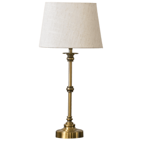 Axel Mini 50cm Antiikkimessinki pöytävalaisin valmistajalta Lampan - Axel mini on elegantti p&ouml;yt&auml;valaisin, jolla on klassinen ilme ja koristeelliset yksityiskohdat.