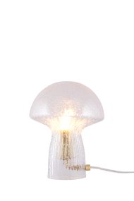 Fungo 20cm Läpinäkyvä pöytävalaisin valmistajalta Globen Lighting - Fungo-sienivalaisin on kaunis p&ouml;yt&auml;valaisin, joka on valmistettu suupuhalletusta lasista ja jonka jalassa on uurrettuja yksityiskohtia.