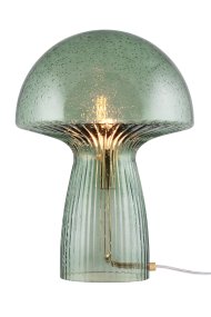 Fungo 42cm Vihreä pöytävalaisin valmistajalta Globen Lighting - Fungo-sienivalaisin on kaunis pöytävalaisin, joka on valmistettu suupuhalletusta lasista ja jonka jalassa on uurrettuja yksityiskohtia.