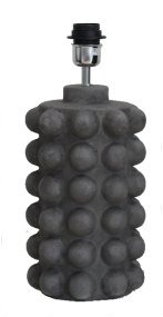 Bubbles 38cm Harmaa lampunjalka valmistajalta Hallbergs - Bubbles on moderni keraaminen lampunjalka.