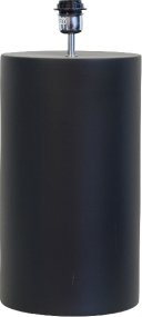 Manhattan 50cm Matta musta lampunjalka valmistajalta Hallbergs - Mukana johto, virtakytkin ja pistoke.