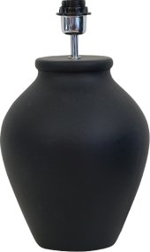 Casagrande 40cm Musta lampunjalka valmistajalta Hallbergs - Pyöreä muoto ja musta väri luovat huoneeseen kodikkaan tunnelman.