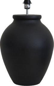 Casagrande 54cm Musta lampunjalka valmistajalta Hallbergs - Pyöreä muoto ja musta väri luovat huoneeseen kodikkaan tunnelman.