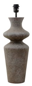 Belladonna 60cm Grå lampunjalka valmistajalta Hallbergs - Denna dekorativa lampfot i keramik har en mjukt formad silhuett som ger ett elegant och organiskt uttryck.