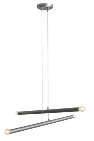 Tubo 4 100cm Teräs kattovalaisin valmistajalta Artera - Kumpikin putki on 100 cm pitk&auml; ja halkaisijaltaan 3,2 cm, ja siin&auml; on valonl&auml;hteet molemmissa p&auml;iss&auml;.
