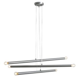 Tubo 6 100cm Teräs kattovalaisin valmistajalta Artera - Jokainen putki on 100 cm pitk&auml; ja halkaisijaltaan 3,2 cm, ja siin&auml; on valonl&auml;hteet molemmissa p&auml;iss&auml;.