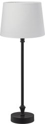 Liam 60cm Mustavalkoinen pöytävalaisin valmistajalta PR Home - N&auml;ytt&ouml; on 20 cm leve&auml; ja 15,5 cm korkea ja siin&auml; on E27 rengaspidike.
