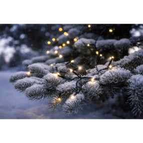 Valosarja Akku 10m Musta valmistajalta Star Trading - Se on varustettu k&auml;yt&auml;nn&ouml;llisell&auml; ajastintoiminnolla, joka palaa 6 tuntia ja on sammuneena 18 tuntia akun s&auml;&auml;st&auml;miseksi.