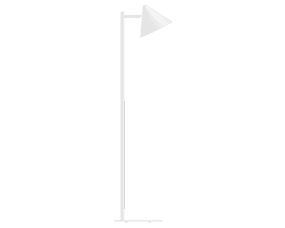 Tratt Micro Valkoinen lattiavalaisin valmistajalta Westal - Funnel on moderni lattiavalaisin, joka on valmistettu ruostumattomasta ter&auml;ksest&auml; ja on valkoiseksi pulverimaalattu.