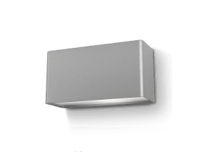 Jubilar II Harmaa ulkovalo valmistajalta Westal - Takana on kaksi&aring; tulot ja lähdöt sekä pikaliitinrima helpottamaan edelleenlähetystä.