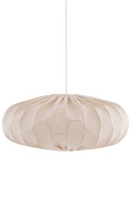 Bladverk Varjostin Ei Sisällä Ripustusta Ø70 Beige valmistajalta Globen Lighting - Tekstiili luo lämpimän ja miellyttävän valon, joka sopii hyvin sekä makuuhuoneisiin että olohuoneisiin.
