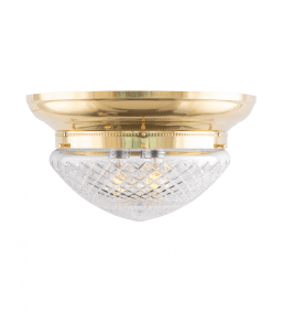 Fröding 300 Messinki valmistajalta Karlskrona lampfabrik - Lampan &auml;r f&ouml;rsedd med tre ljusk&auml;llor f&ouml;r en j&auml;mnare och behagligare ljusbild, vilket &auml;r s&auml;rskilt viktigt vid anv&auml;ndandet av slipade kristallglas.