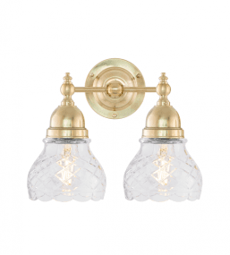 Bergman Messinki valmistajalta Karlskrona lampfabrik - F&ouml;r att g&aring; in med kuloledning kompletteras med en distansplatta.